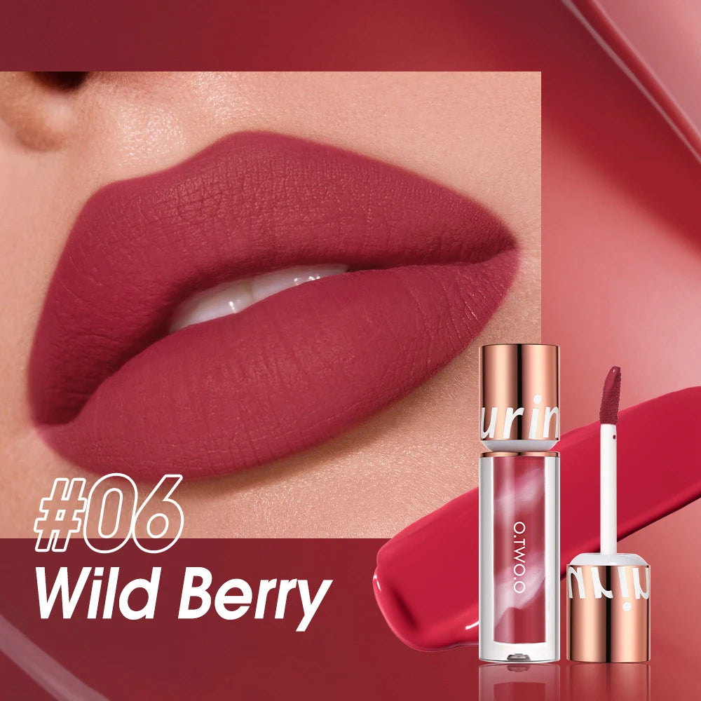 Rouge à Lèvres Liquide Mat – O.TWO.O | Rouge à Lèvres Waterproof, Longue Tenue & Ultra Sexy – Finition Velours Rouge Rosé