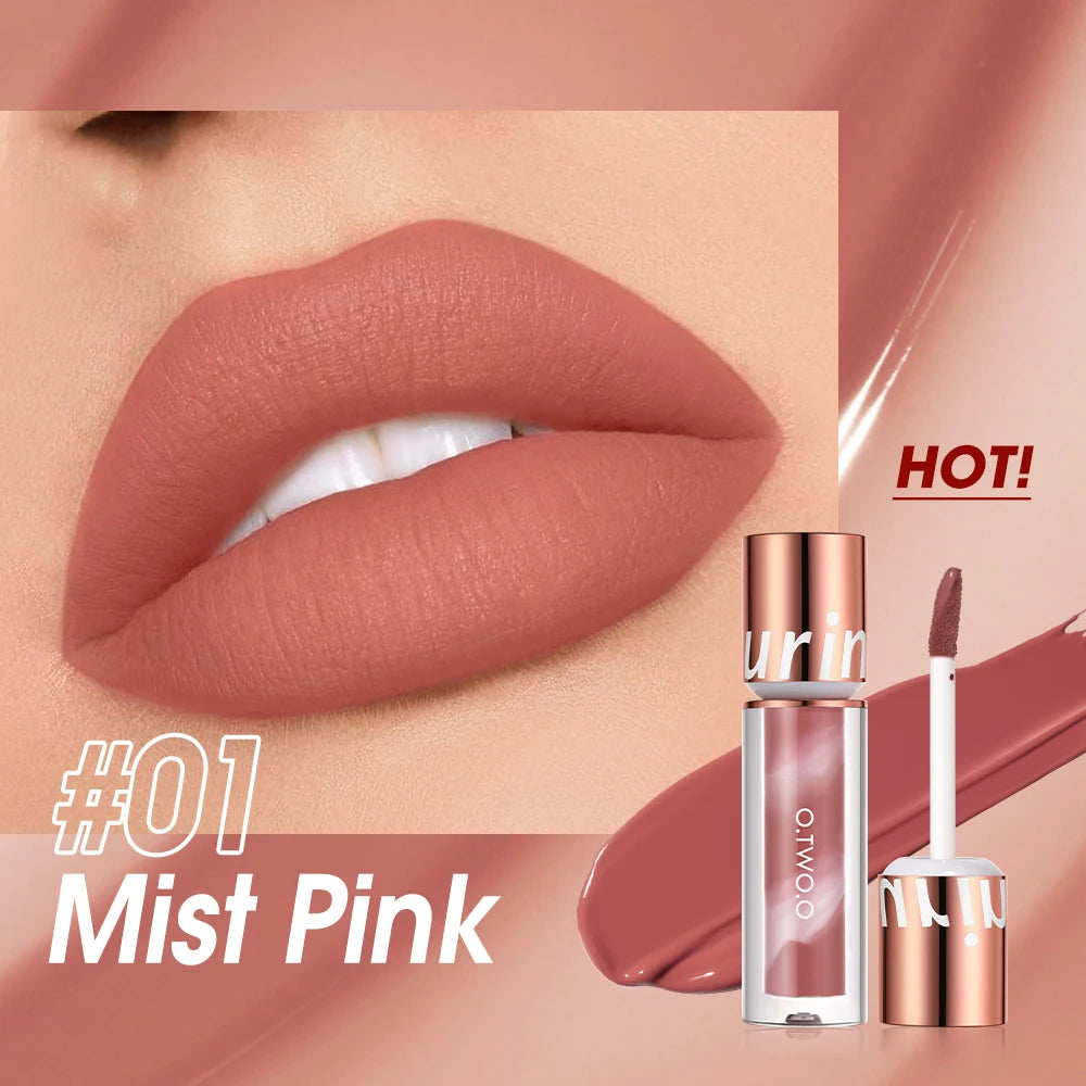 Rouge à Lèvres Liquide Mat – O.TWO.O | Rouge à Lèvres Waterproof, Longue Tenue & Ultra Sexy – Finition Velours Rouge Rosé