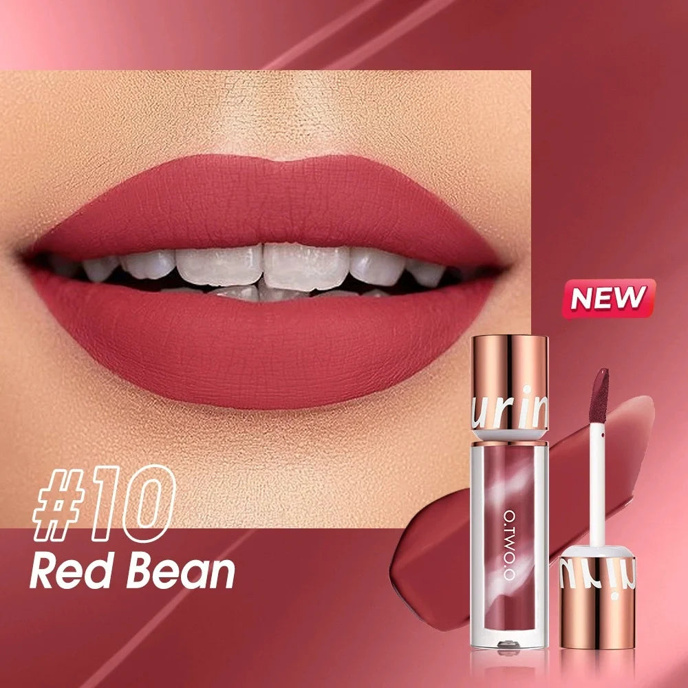 Rouge à Lèvres Liquide Mat – O.TWO.O | Rouge à Lèvres Waterproof, Longue Tenue & Ultra Sexy – Finition Velours Rouge Rosé