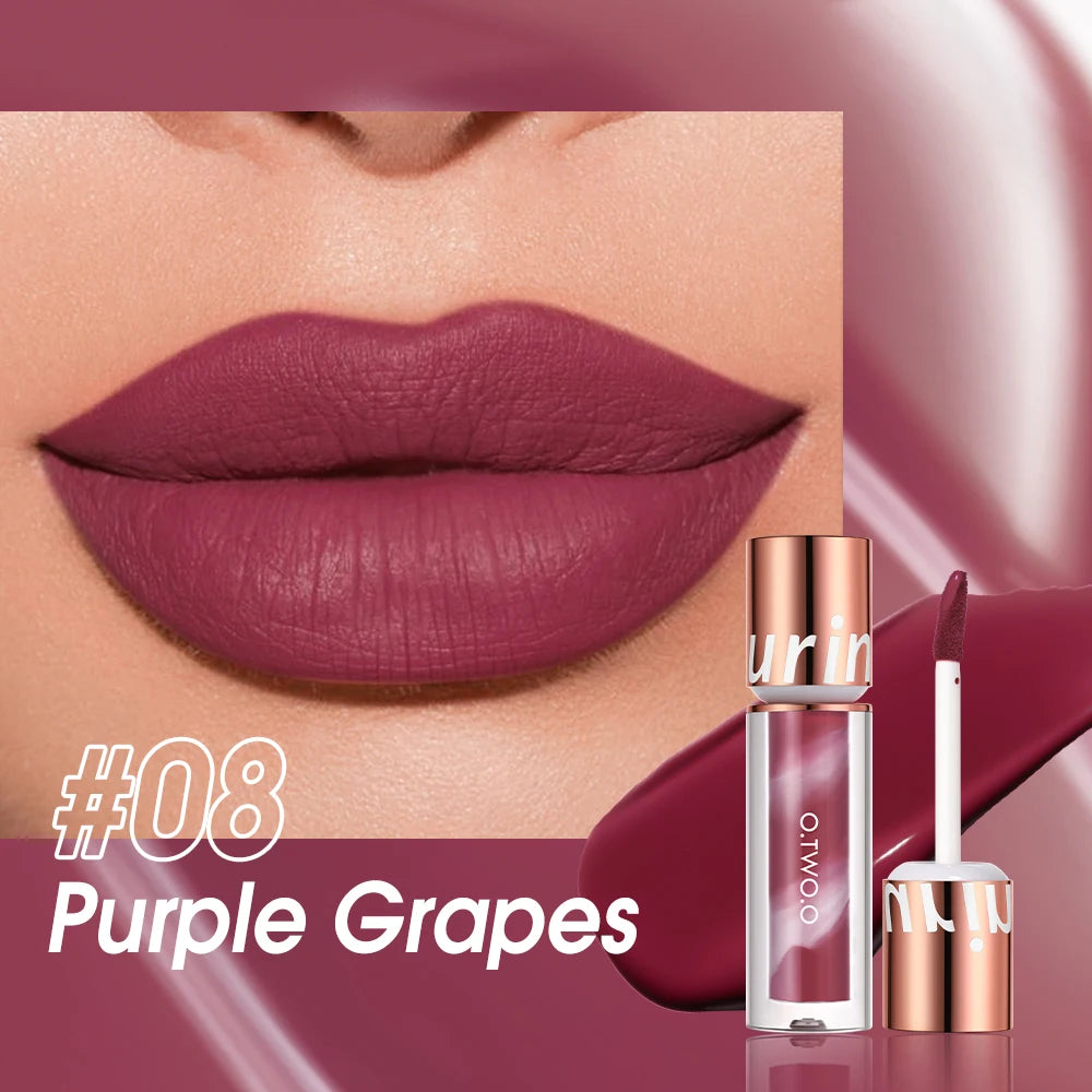 Rouge à Lèvres Liquide Mat – O.TWO.O | Rouge à Lèvres Waterproof, Longue Tenue & Ultra Sexy – Finition Velours Rouge Rosé