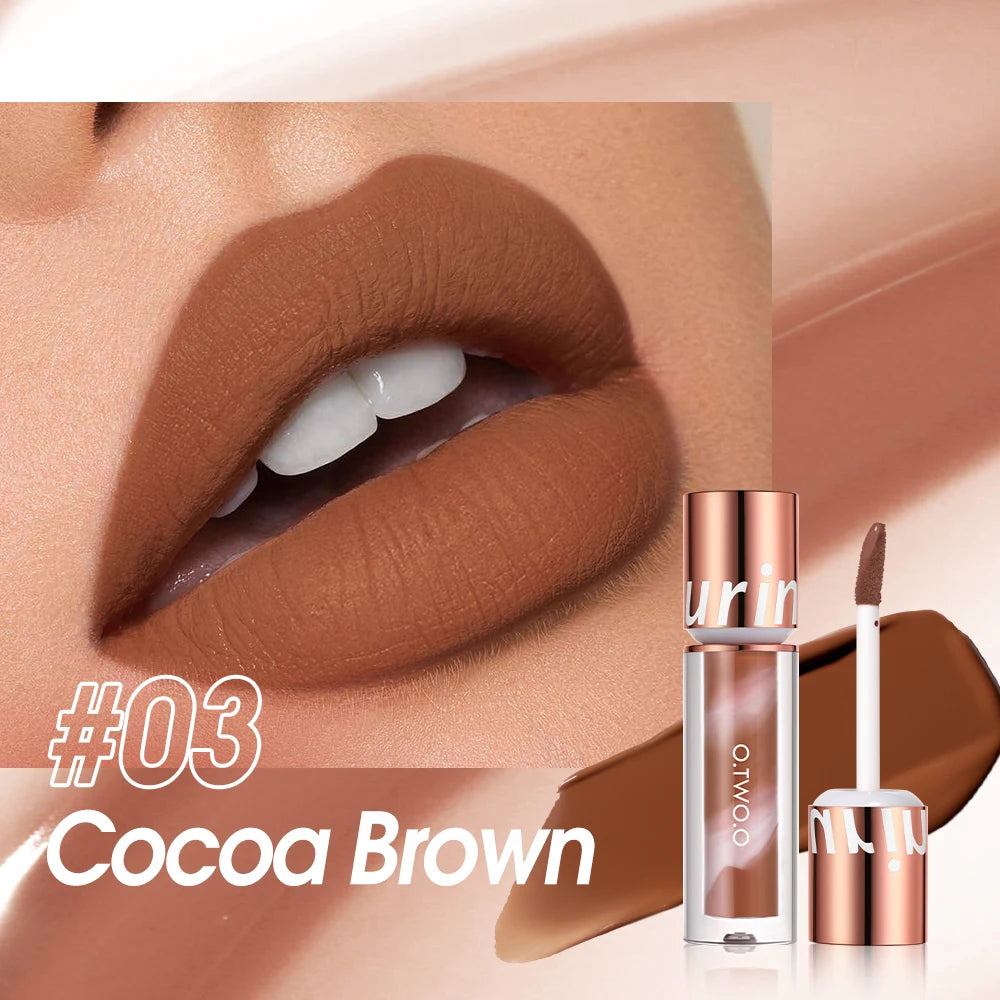 Rouge à Lèvres Liquide Mat – O.TWO.O | Rouge à Lèvres Waterproof, Longue Tenue & Ultra Sexy – Finition Velours Rouge Rosé